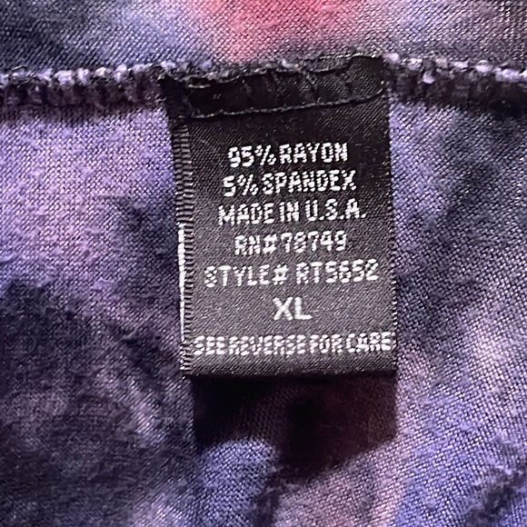 Pink and Blue Tie-Dye Cardigan, Wet Seal, XL - Picture 3 of 3